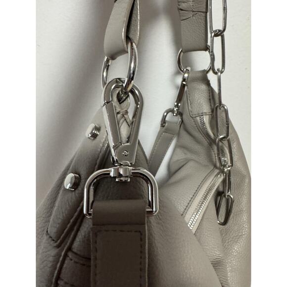 Botkier Shoulder Bag Womens Large Slouchy Hobo Purse Silver Hardware Leather - Picture 9 of 16
